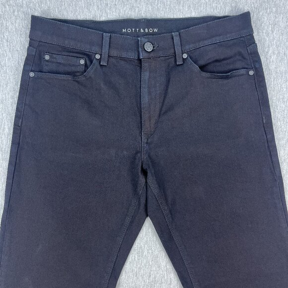 Mott & Bow Slim Jay Ryns Jeans Mens 32x30 (Fits 33x30) Black Stretch Denim - Picture 2 of 16